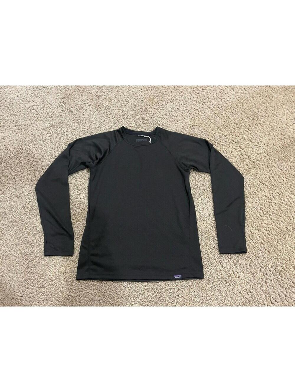 NWOT Patagonia Boys Capilene® Cool Lightweight Shirt Black XL (14) Base Later